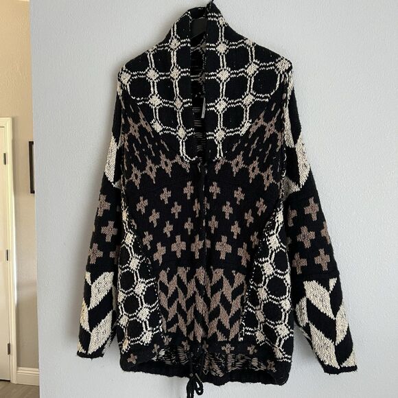 Free People Sweaters - Free People Bright & Optimistic Cardigan in the onyx caribou Size S
